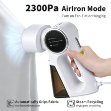 Tuocal Vacuum Handheld Garment Steamer, Clothes Steamer for Clothes 5000Pa Suction for Easier Ironing 260ml Water Tank, 35g/min Powerful Steam 3-Speed Adjustment Handheld Steamer for Home Travel
