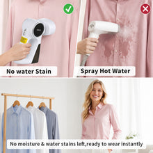 Tuocal Vacuum Handheld Garment Steamer, Clothes Steamer for Clothes 5000Pa Suction for Easier Ironing 260ml Water Tank, 35g/min Powerful Steam 3-Speed Adjustment Handheld Steamer for Home Travel