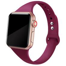 SWEES Narrow Soft Sport Silicone Slim Small Replacement Wristband for Apple Watch 38mm 40mm 42mm 44mm Series 5/4/3/2/1 Sport Edition Women Men