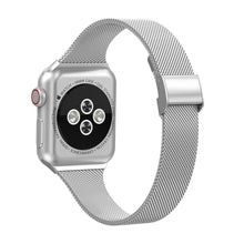 SWEES Stainless Steel Metal Narrow Small Thin Replacement Compatible for Apple Watch 38mm 40mm Series 5/4/3/2/1 Sport Edition Women, Black, Champagne, Silver, Rose Gold