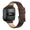 SWEES Leather Bands Compatible Fitbit Versa, Genuine Leather Slim Thin Dressy Strap Replacement Wristband Women Small, Retro Brown