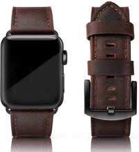 SWEES Leather Bands Compatible for iWatch 42mm 44mm, Genuine Leather Vintage Strap Compatible iWatch Series 5 4 3 2 1, Sports & Edition Men