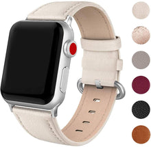 SWEES Leather Band Compatible for Apple Watch 38mm 40mm, Genuine Leather Soft Strap Compatible with iWatch Series 5/4/3/2/1 Women