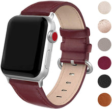 SWEES Leather Band Compatible for Apple Watch 38mm 40mm, Genuine Leather Soft Strap Compatible with iWatch Series 5/4/3/2/1 Women