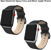 SWEES Leather Bands Compatible for iWatch 42mm 44mm, Genuine Leather Vintage Strap Compatible iWatch Series 5 4 3 2 1, Sports & Edition Men