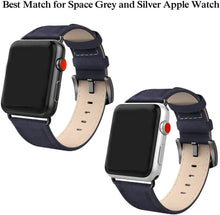 SWEES Leather Bands Compatible for iWatch 42mm 44mm, Genuine Leather Vintage Strap Compatible iWatch Series 5 4 3 2 1, Sports & Edition Men