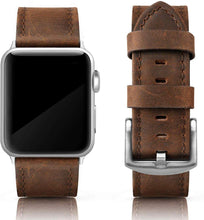 SWEES Leather Bands Compatible for iWatch 42mm 44mm, Genuine Leather Vintage Strap Compatible iWatch Series 5 4 3 2 1, Sports & Edition Men