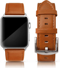 SWEES Leather Band Compatible for Apple Watch 42mm 44mm, Genuine Leather Replacement Strap Compatible with iWatch Series 5 4 3 2 1, Sports & Edition Men