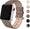 SWEES Leather Band Compatible for Apple Watch 38mm 40mm, Genuine Leather Soft Strap Compatible with iWatch Series 5/4/3/2/1 Women