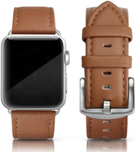 SWEES Leather Band Compatible for Apple Watch 42mm 44mm, Genuine Leather Replacement Strap Compatible with iWatch Series 5 4 3 2 1, Sports & Edition Men