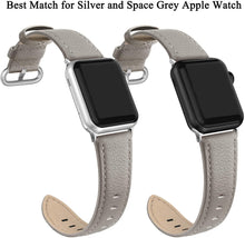 SWEES Leather Band Compatible for Apple Watch 38mm 40mm, Genuine Leather Soft Strap Compatible with iWatch Series 5/4/3/2/1 Women