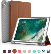 SWEES Compatible iPad Air (3rd Gen) 10.5" 2019 / iPad Pro 10.5 2017 Case, Slim Full Body Protective Smart Cover Leather Case Shockproof with Stand Built-in Apple Pencil Holder