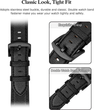 SWEES Leather Band Compatible for Apple Watch 42mm 44mm, Genuine Leather Vintage Strap Compatible iWatch Series 5, 4, 3, 2, 1, Sports & Edition Men