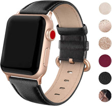 SWEES Leather Band Compatible for Apple Watch 38mm 40mm, Genuine Leather Elegant Strap Compatible with iWatch Series 5/4/3/2/1 Women