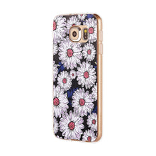 Galaxy S6 Case-3D Relief Printing Pattern-S-Daisies