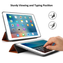 Swees Case for iPad 9.7 2017/2018 with Pencil Holder, Shockproof Smart Case Trifold Stand with Auto Sleep/Wake Function Built-in Apple Pencil Holder for iPad 9.7 inch 5th/6th Generation