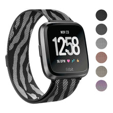 2018 New Fitbit Versa Stainless Steel Magnetic Milanese Replacement Band   5.7" – 9.2"