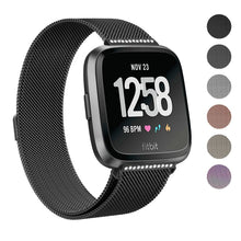 2018 New Fitbit Versa Stainless Steel Magnetic Milanese Replacement Band   5.5" – 7.5"