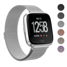 2018 New Fitbit Versa Stainless Steel Magnetic Milanese Replacement Band   5.5" – 7.5"